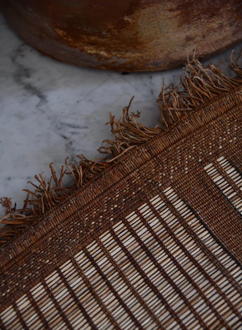 V102 - Thiya - Vintage Tuareg Mat - I 11.48' x 9.06' / 3.5m x 2.76m