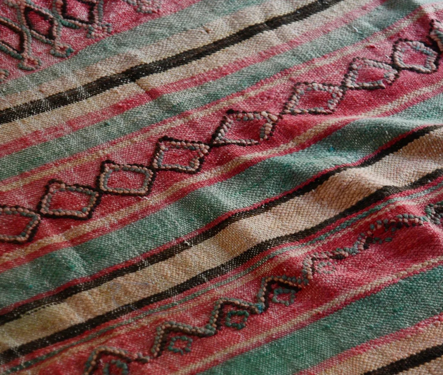 Vintage Berber Blanket | 3.35M X 1.55M/11.25"/5.21"