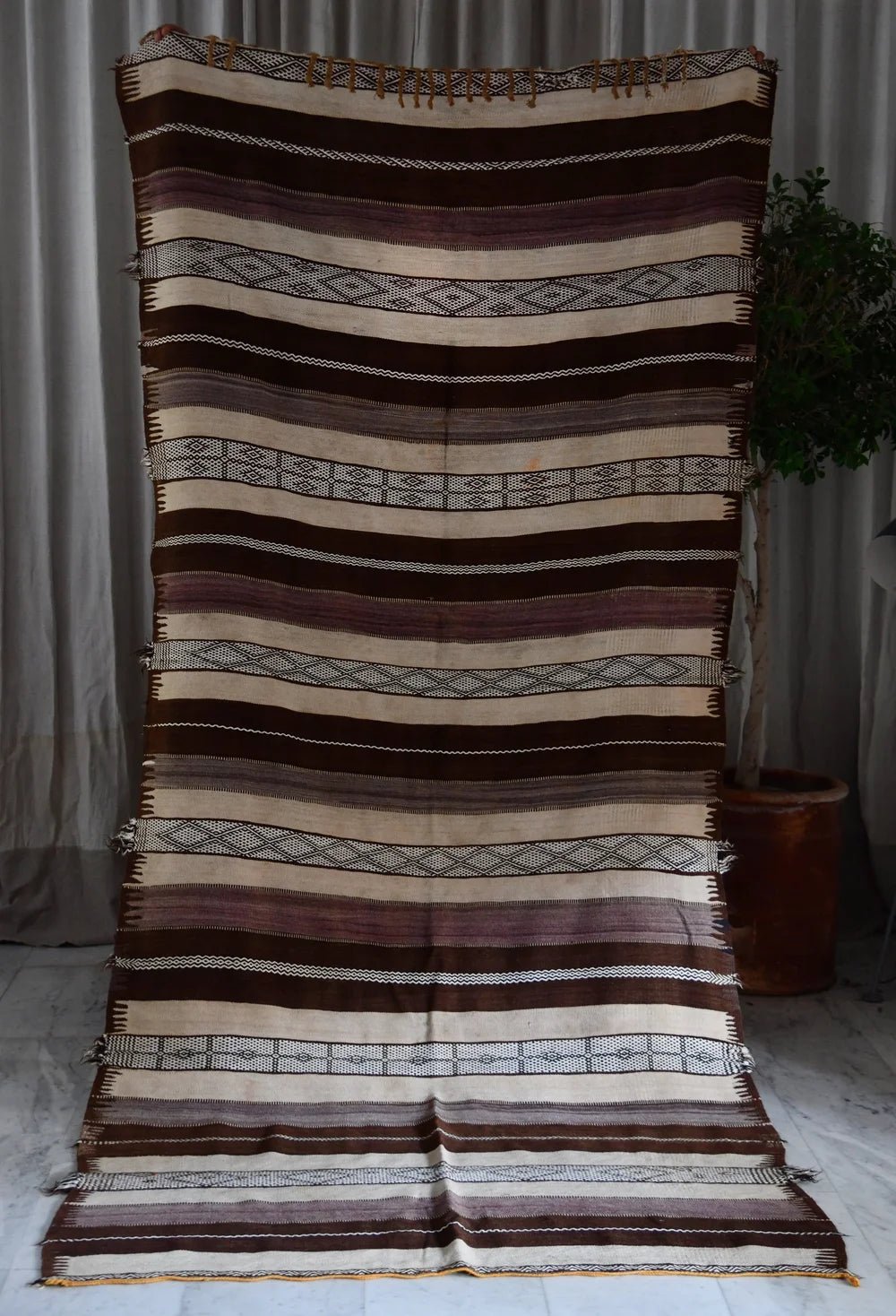 Vintage Berber Blanket | 3.10M X 1.40M/10.17"/4.59"