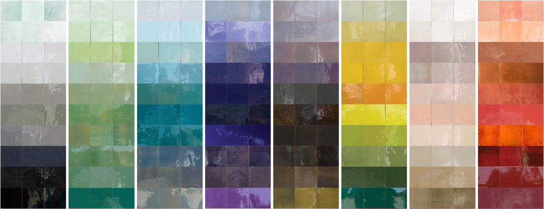 Zellige tile colors