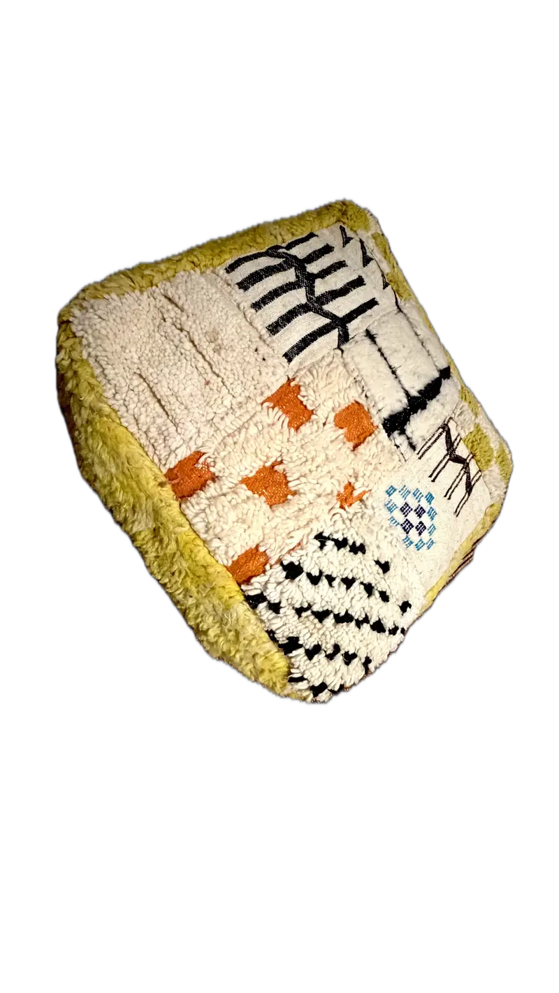 Mixed Berber Pouf (RP15) - photo 1