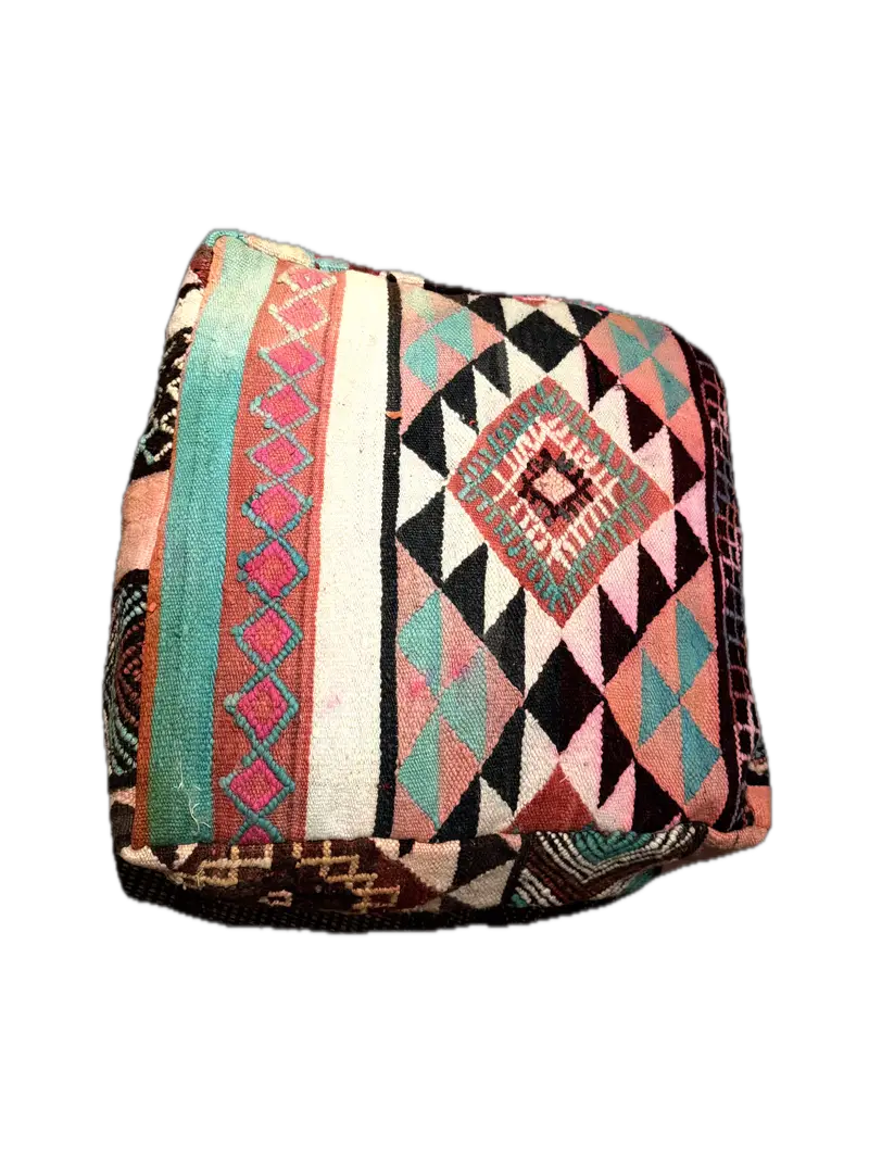 Kilim Berber Pouf (RP5) - photo 1